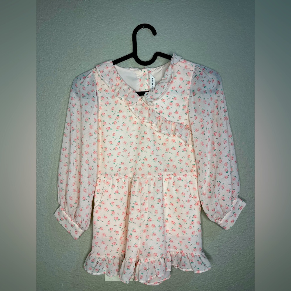 Janie and Jake girls romper